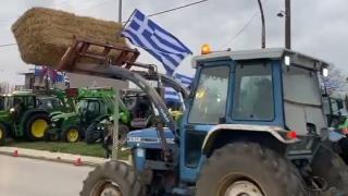 "Μπλόκο" στις Καστανιές από αγρότες και κτηνοτρόφους του βορείου Έβρου