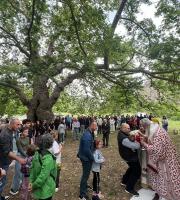 Θεία Λειτουργία στην περιοχή Αγίων Θεοδώρων της Αλεξανδρούπολης.