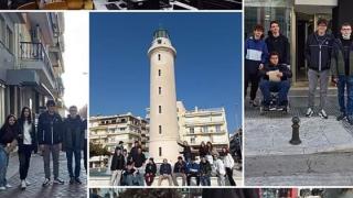 Βέλγοι μαθητές βγήκαν με αναπηρικό αμαξίδιο στους δρόμους της Αλεξανδρούπολης για έναν σκοπό!