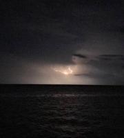 Κεραυνός που καταγράφηκε νωρίτερα στην περιοχή της Σαμοθράκης