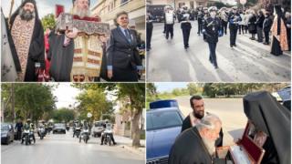 Στα Χανιά "ταξίδεψε" το Ιερό Λείψανο του Αγίου Χαραλάμπους από το Μοναστήρι της Κορνοφωλιάς Έβρου