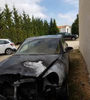 To Porsche Cayenne που κάηκε μόλις εχθές το βράδυ