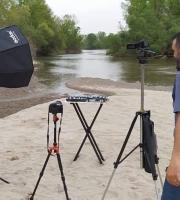 Στιγμιπότυπο από τα γυρίσματα του νέου μουσικού project στον ποταμό Άρδα!