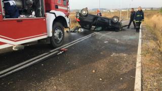 Τροχαίο στην Ορεστιάδα - "Τούμπαρε" το αυτοκίνητο