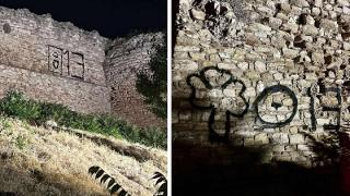 "Αλητάμπουρες" έγραψαν οπαδικά συνθήματα στο Κάστρο του Διδυμοτείχου