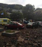 EKTAKTO: Έντονη κακοκαιρία "χτυπά" το νησί της Σαμοθράκης