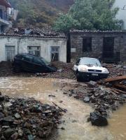 EKTAKTO: Έντονη κακοκαιρία "χτυπά" το νησί της Σαμοθράκης