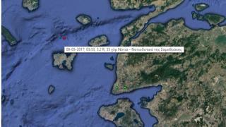 Σεισμός τα ξημερώματα της Δευτέρας μεταξύ Λήμνου και Σαμοθράκης