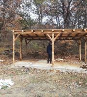 Φωτογραφία από τα έργα που συνεχίζονται μέρη νύχτα στο δήμο Ορεστιάδας.