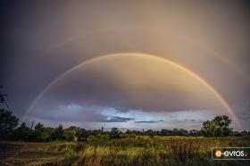 Orestiada alanında çift gökkuşağı