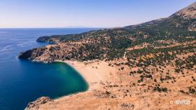 Η Παχιά Άμμος της Σαμοθράκης από ψηλά