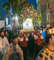 Με βυζαντινή μεγαλοπρέπεια ο εορτασμός στην Παναγία Κοσμοσώτειρα στις Φέρες  (φωτος)