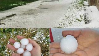 Μεγάλες οι καταστροφές στο Φυλάκιο του Έβρου από την έντονη χαλαζόπτωση (ΒΙΝΤΕΟ)