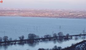 Yüksekten Meriç nehri.