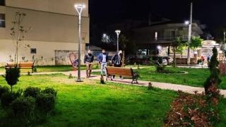 Φωτίστηκε το "πάρκο τσέπης" με δωρεά της εβρίτικης εταιρείας Dasteri