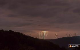  Evros dağlarında fırtına