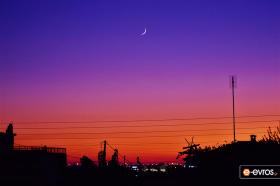  Apalos'ta güneş kaybolduğunda bir renk ziyafeti