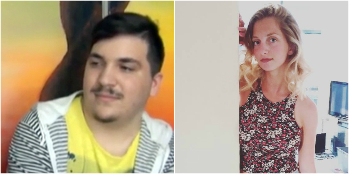 Αριστερά της φωτογραφίας ο Χονδρογιώργος Σταμάτης και δεξιά η Ουρεϊλίδου Έρση