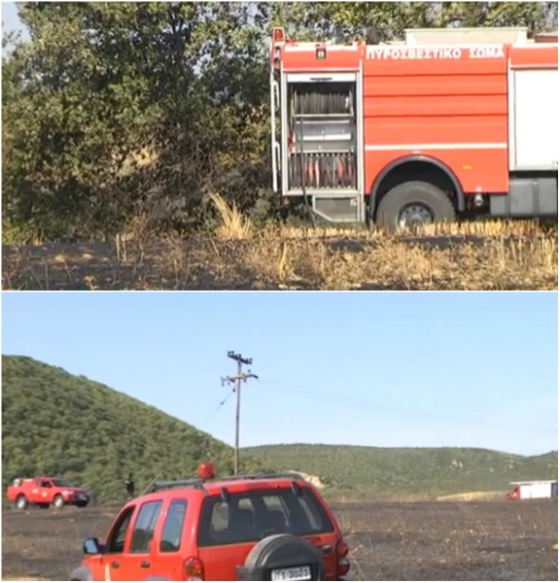 10 στρέμματα κάηκαν από τη χθεσινή φωτιά στο Δωρικό Αλεξανδρούπολης