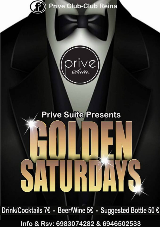 Ετοιμαστείτε για τα πιο "Golden Saturdays" στο Prive Suite