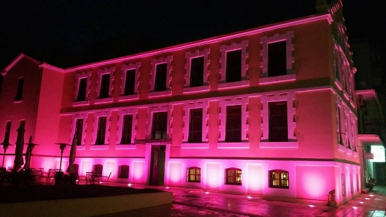 Στα ροζ η Δημοτική Βιβλιοθήκη Αλεξανδρούπολης για τον καρκίνο του μαστού