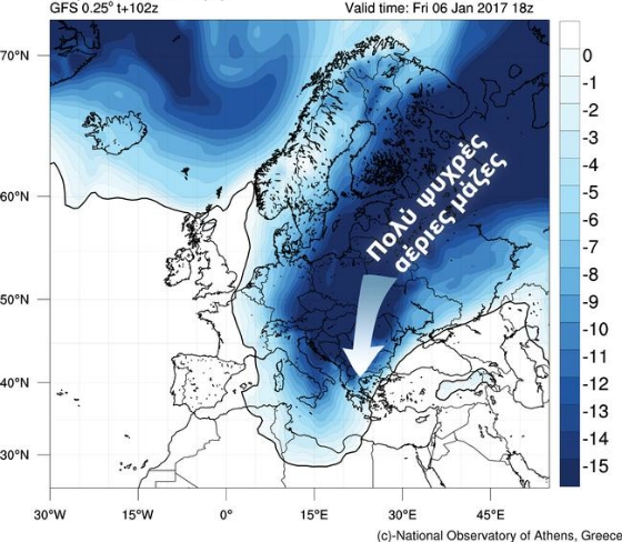 Με χιόνια τα Θεοφάνεια στον Έβρο