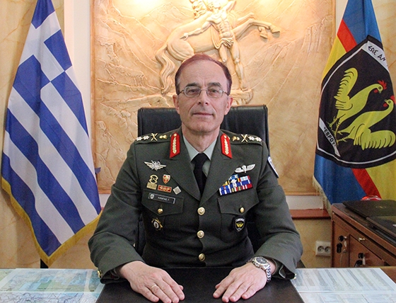 Διοικητής του Δ' Σώματος Στρατού Υποστράτηγος Γεώργιος Καμπάς