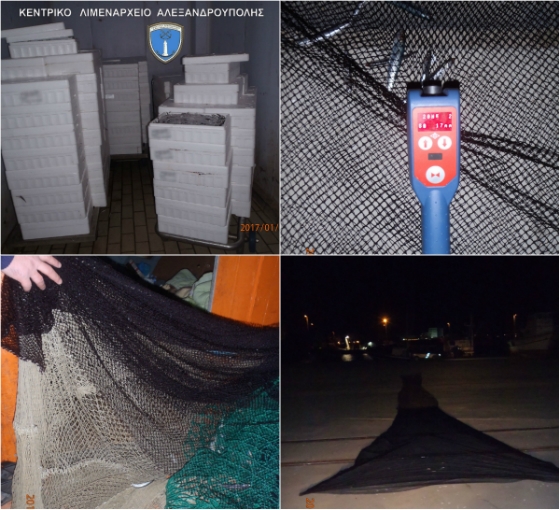 894 κιλά ψάρια "έπιασε" το Λιμεναρχείο Αλεξανδρούπολης