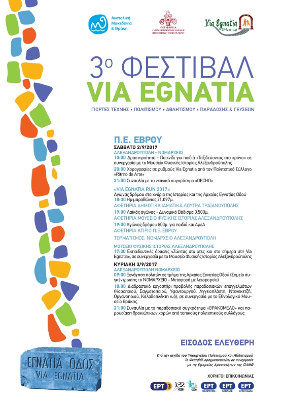 Οι εκδηλώσεις του 3ου Φεστιβάλ Via Egnatia