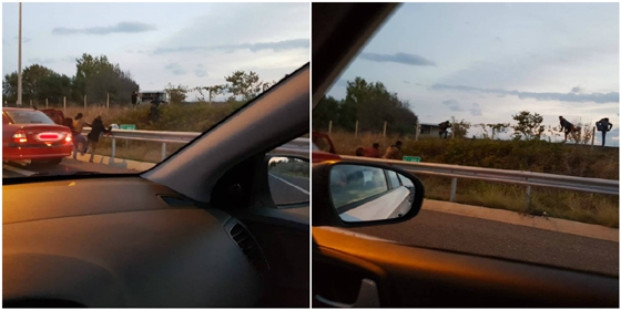 Πρωτοφανείς φωτογραφίες ενός συνηθισμένου φαινομένου: μετανάστες βγαίνουν από αυτοκίνητο διακινητή 