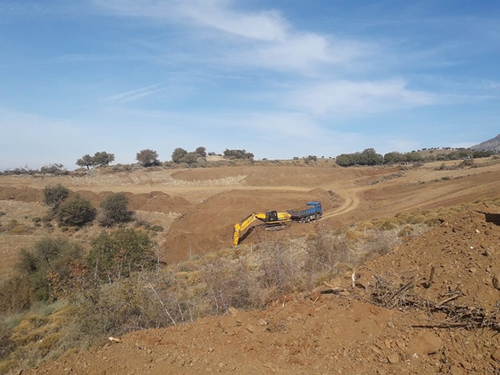 Το σημείο κατασκευής του έργου 