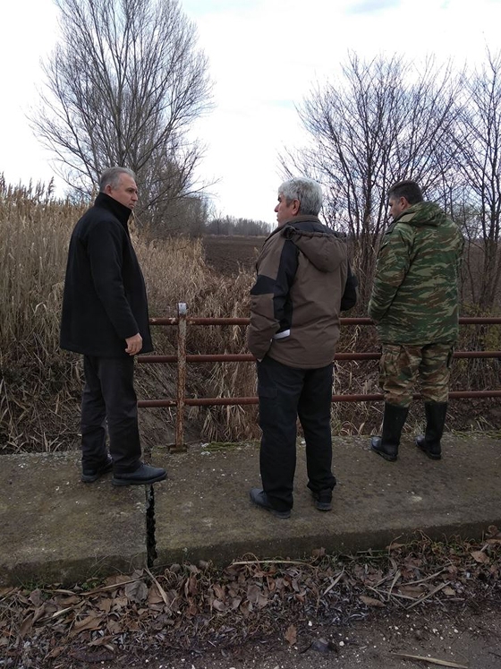 Ο Αντιπεριφερειάρχης Υποδομών & οι υπόλοιπες Αρχές επί τω έργω στον Κάμπο Ορεστιάδας