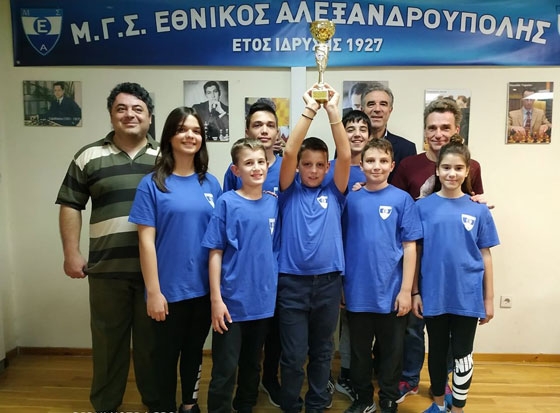 Σκάκι: Πρωταθλήτρια Περιφέρειας ΑΜ-Θ & Σερρών η ομάδα του Εθνικού Αλεξανδρούπολης