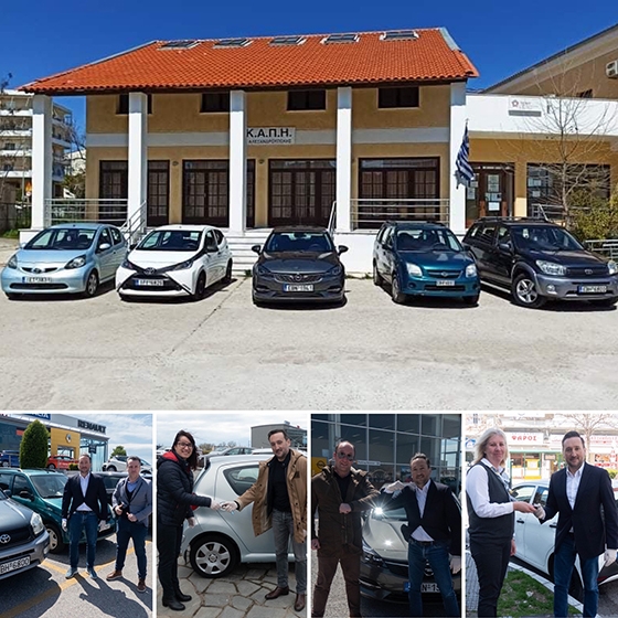 Τα οχήματα παρέλαβε ο ίδιος ο Δήμαρχος κ. Γιάννης Ζαμπούκης