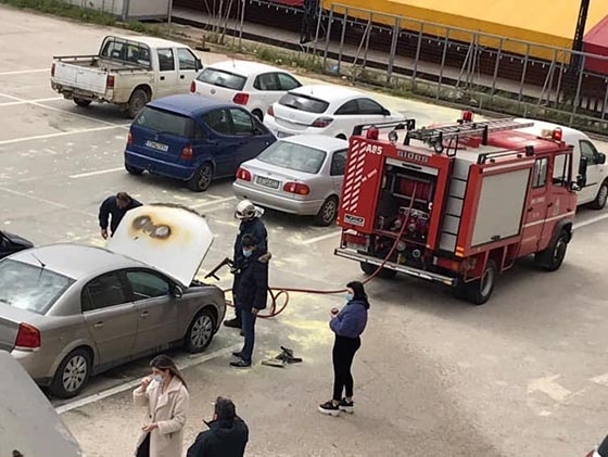 Οι άνδρες της ΠΥ την στιγμή που επιχειρούν στο σημείο.