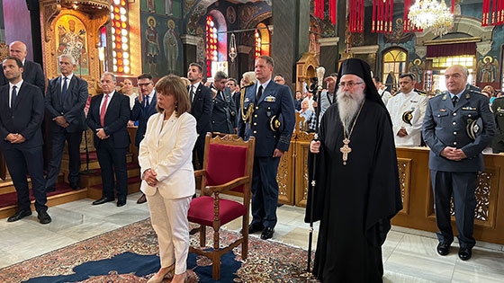 Στην Αλεξανδρούπολη η ΠτΔ Κατερίνα Σακελαροπούλου ανήμερα του Δεκαπενταύγουστου (video)