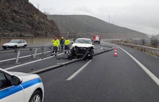 Στιγμιότυπο από το σημείο του ατυχήματος