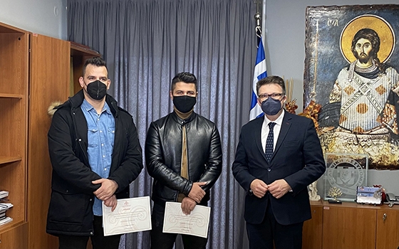 Αλεξανδρούπολη: Τιμήθηκαν οι αστυνομικοί που έσωσαν πολίτη από πνιγμό