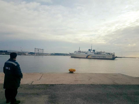 Το πλοίο "Πρωτεύς" στο λιμάνι της Αλεξανδρούπολης