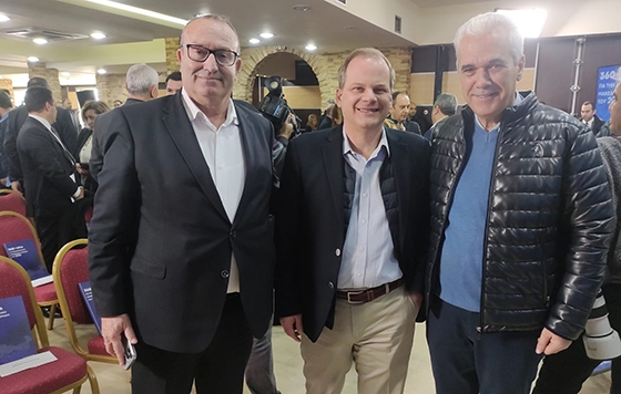 Στιγμιότυπο από τη συνάντηση του Δημάρχου Σουφλίου με τον Υπουργό Υποδομών και Μεταφορών 