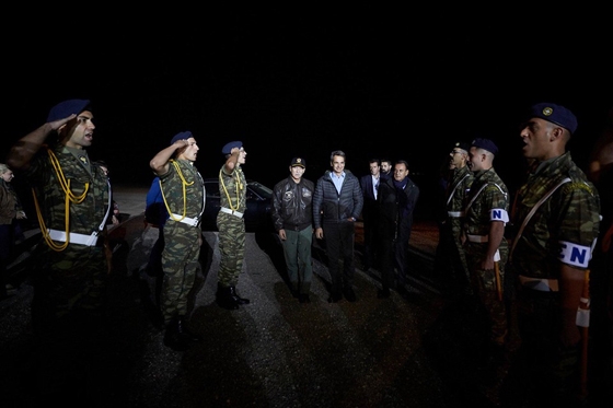 Ο πρωθυπουργός στην νυχτερινή άσκηση "Βελισσάριος 2019"