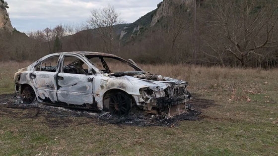 Εγκληματική πράξη το καμένο αυτοκίνητο στους Άγ. Θεόδωρους στην Αλεξανδρούπολη (φώτο)