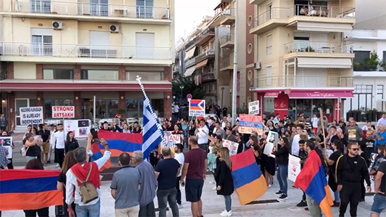 "Αζέροι, Τούρκοι δολοφόνοι" βροντοφώναξαν οι Αρμένιοι στην Αλεξανδρούπολη (video)