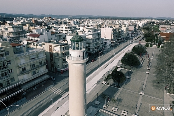 O φάρος της Αλεξανδρούπολης στην διάρκεια του lockdown.