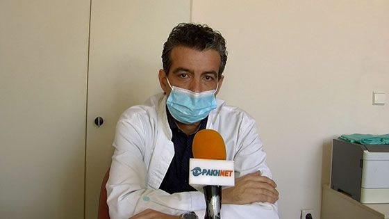 Ο Διευθυντής της ΜΕΘ Αλεξανδρούπολης Εντατικολόγος Βασίλης Παπαϊωάννου.