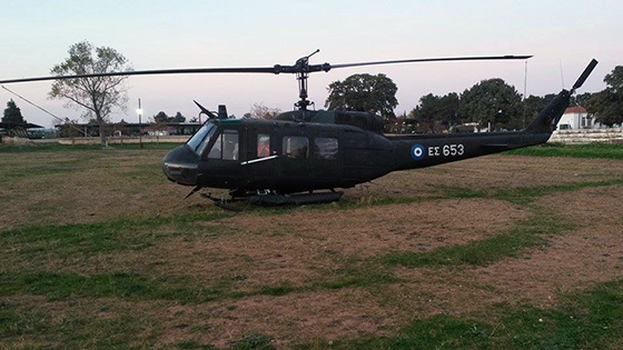 Το Huey σε ετοιμότητα κάπου στην Αλεξανδρούπολη.