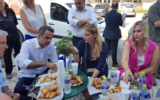 Στιγμιότυπο από την επίσκεψη στις Καστανιές