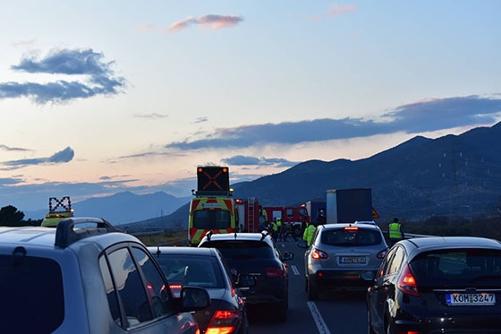 Στιγμιότυπο από το σημείο περί τις 16:50