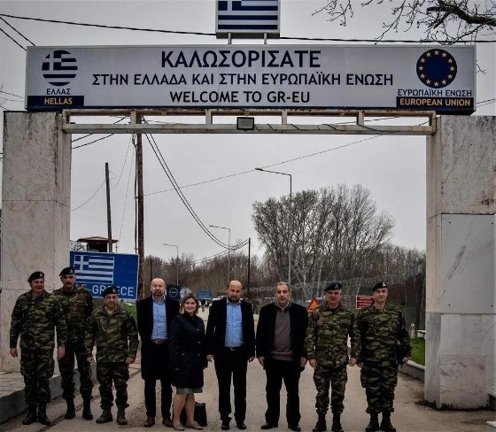 Από την επίσκεψη της αντιπροσωπείας στον Έβρο