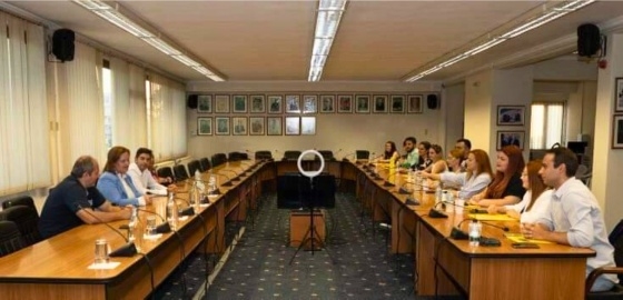 Σκοπός της συνάντησης, ήταν η γνωριμία της παράταξης με τον θεσμό του Δημοτικού Συμβουλίου Νέων.